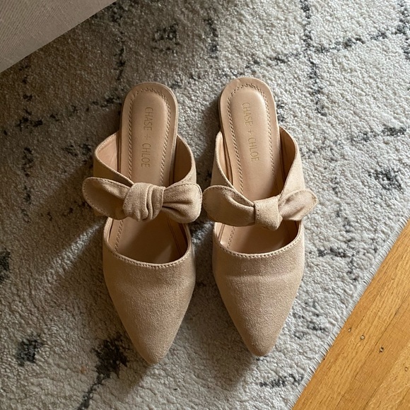 Beige Mules Slides - Picture 5 of 7